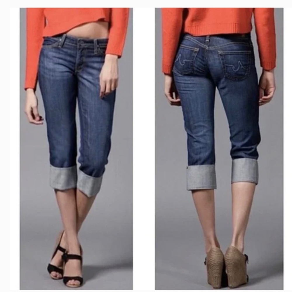 Adriano Goldschmied The Shorty Denim Wide Cuff Capri W28